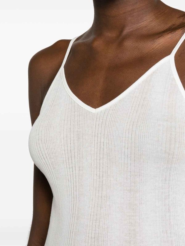 KHAITE: Tops y camisetas sin mangas online - Top - Blanco