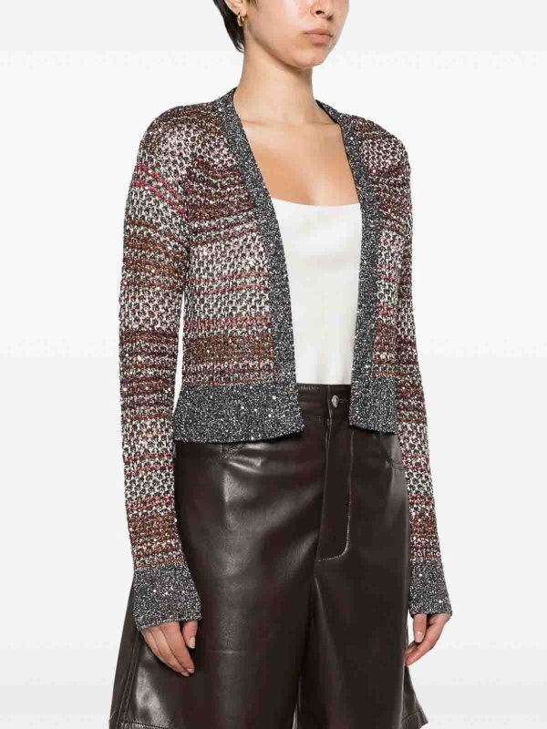 The Best Shops MISSONI: cardigans - Zigzag pattern short cardigan