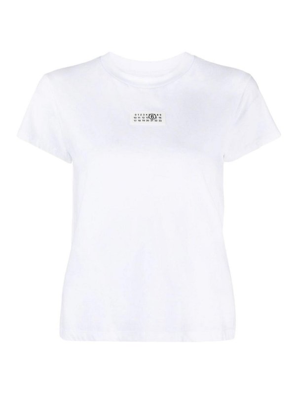 MM6 MAISON MARGIELA: t-shirt - T-shirt in cotone logata