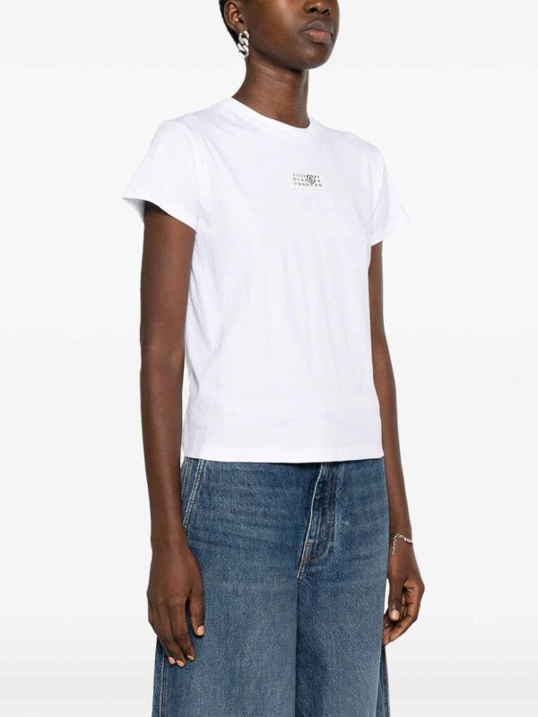 MM6 MAISON MARGIELA: t-shirt online - T-shirt in cotone logata