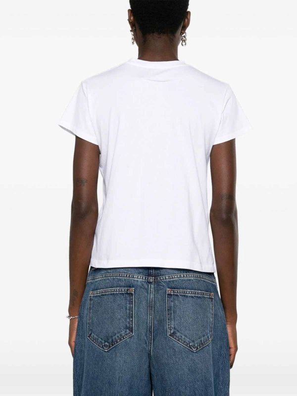 The Best Shops MM6 MAISON MARGIELA: t-shirt - T-shirt in cotone logata