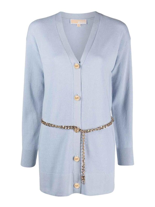 Michael Michael Kors: cardigans - Chain wool cardigan