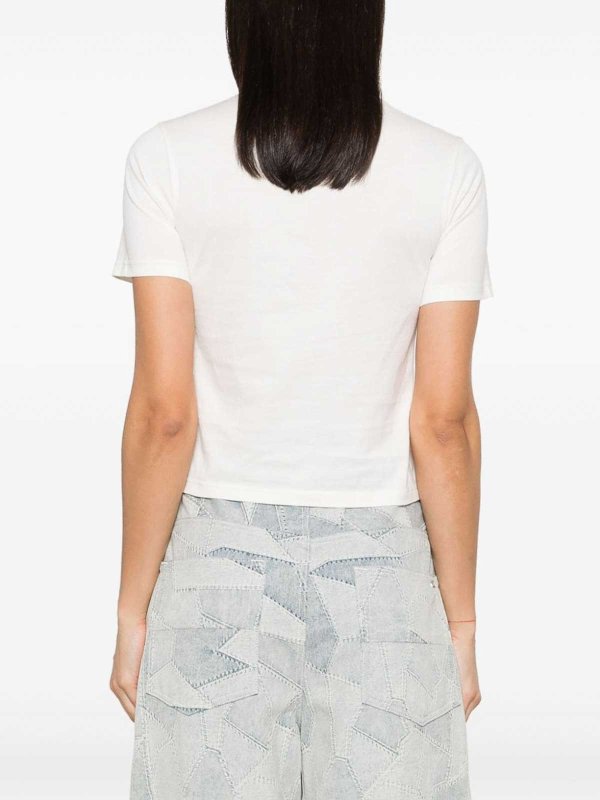Palm Angels: T-shirts online - T-Shirt - Weiß