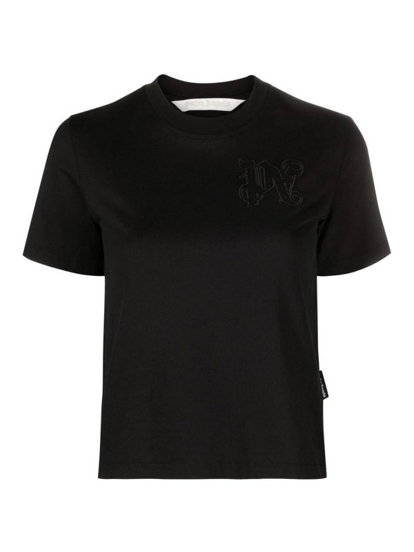 Palm Angels: t-shirts - Logo cotton t-shirt
