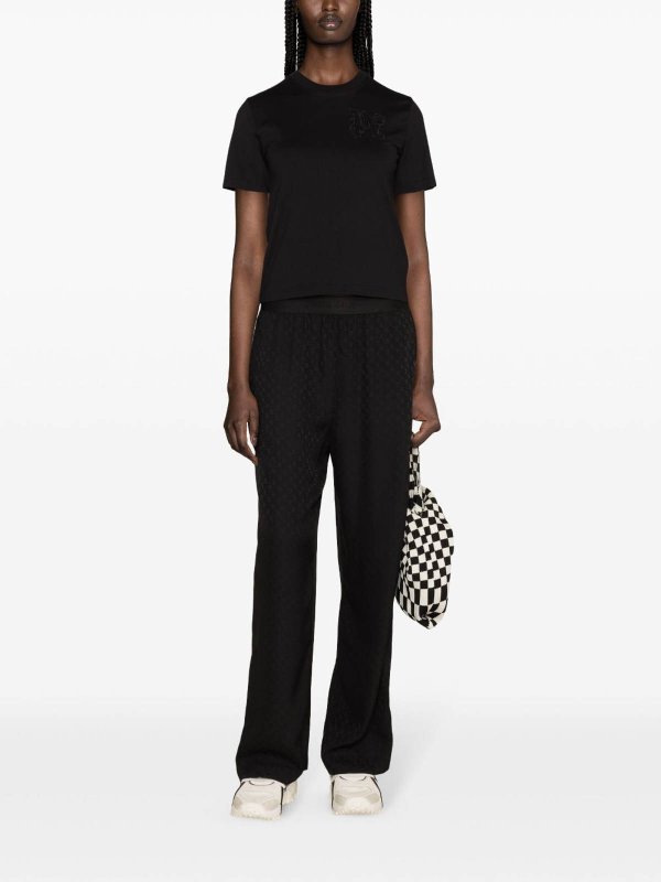 Palm Angels: t-shirts online - Logo cotton t-shirt