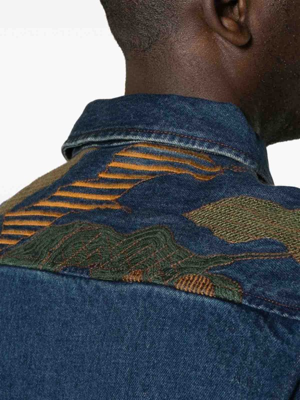 PS BY PAUL SMITH: casual jackets online - Printed denim jacket