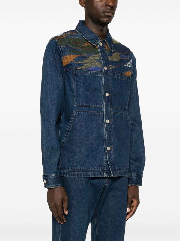 The Best Shops PS BY PAUL SMITH: casual jackets - Printed denim jacket