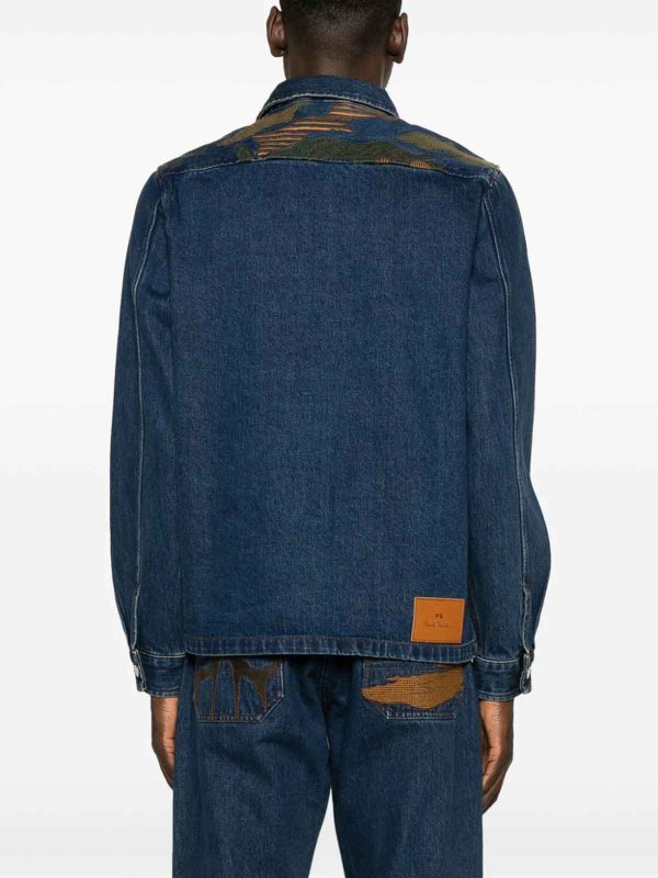 Printed denim jacket shop online: PS BY PAUL SMITH