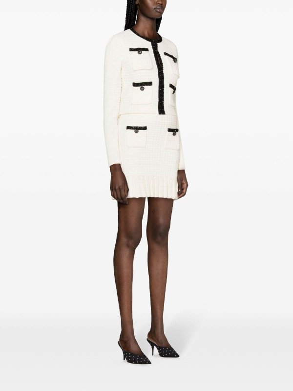 Self Portrait: Knielange und Midi Röcke online - Midirock - Beige