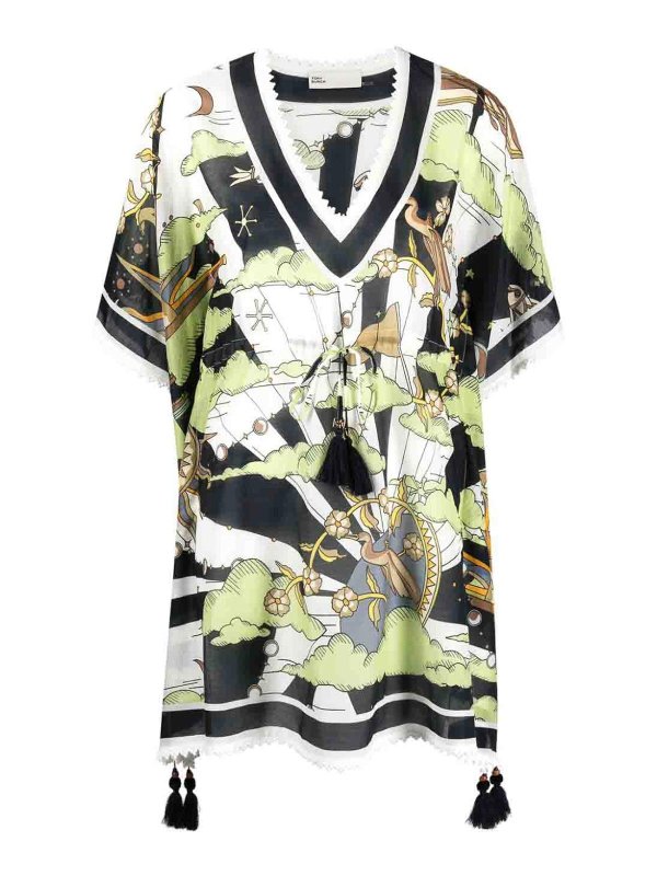 TORY BURCH: Tuniques - Tunique - Bleu