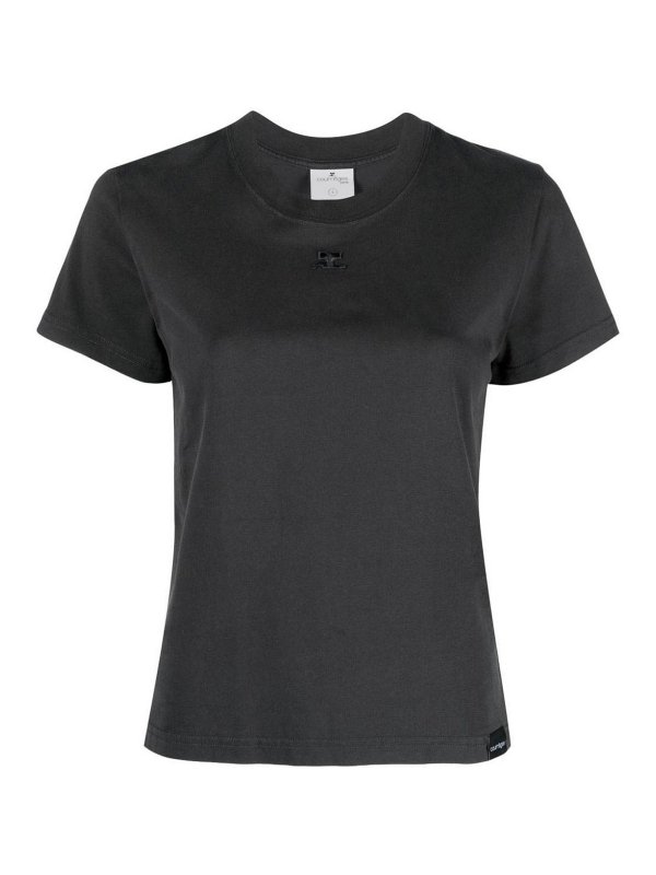 Courreges: Camisetas - Camiseta - Gris