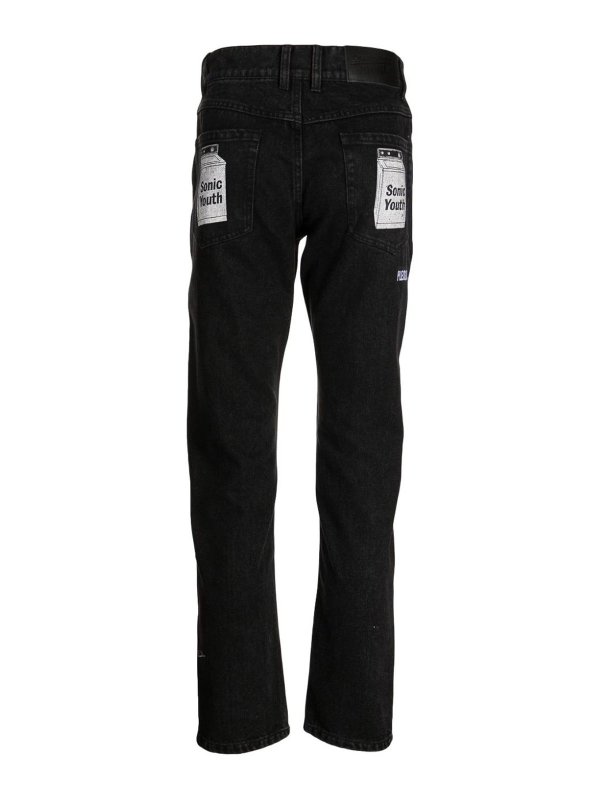 PLEASURES: Jeans boot-cut online - Jeans Boot-Cut - Negro