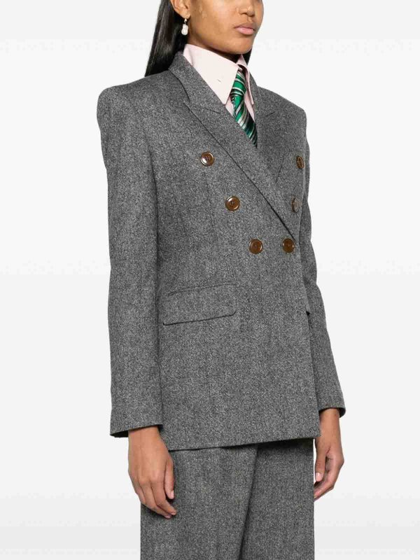 VIVIENNE WESTWOOD: casual jackets online - Wool double-breasted jacket