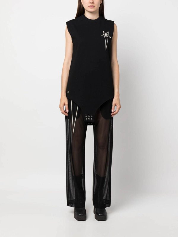 RICK OWENS: crew necks online - Logo bodysuit