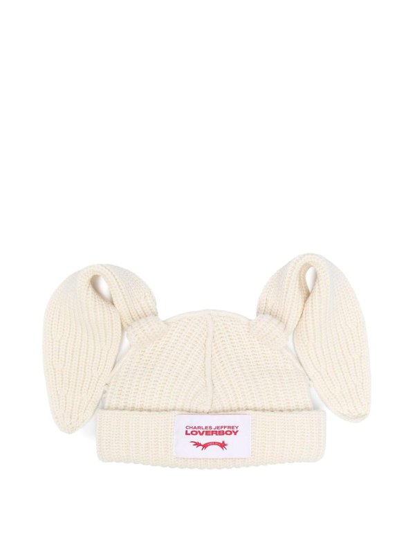CHARLES JEFFREY LOVERBOY: ニットキャップ - ビーニー帽 - ベージュ