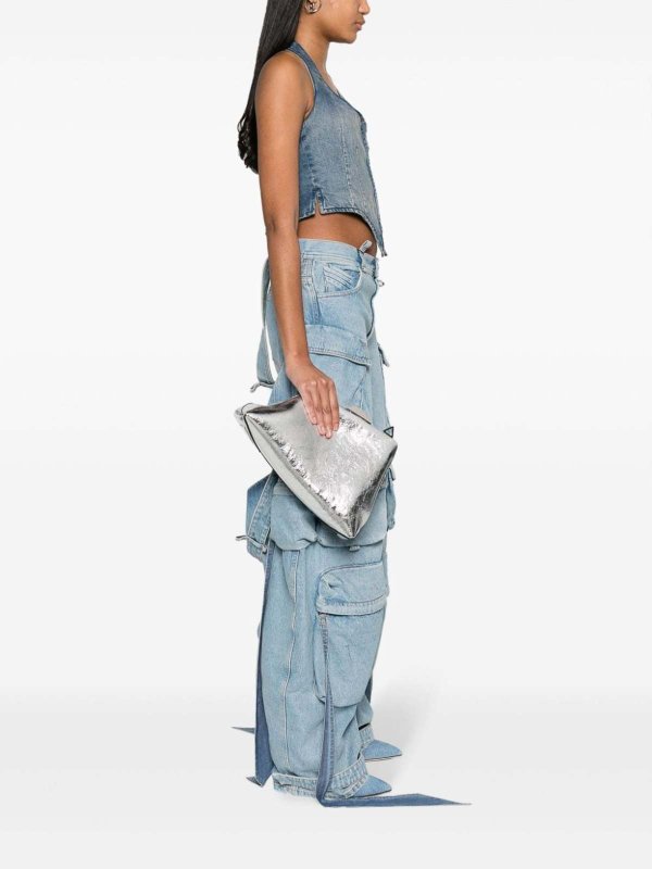 The Best Shops The Attico: Clutches - Umhängetasche - Silber