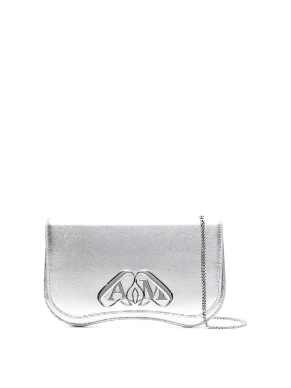 ALEXANDER MCQUEEN: borse a tracolla - Mini bag in pelle foca