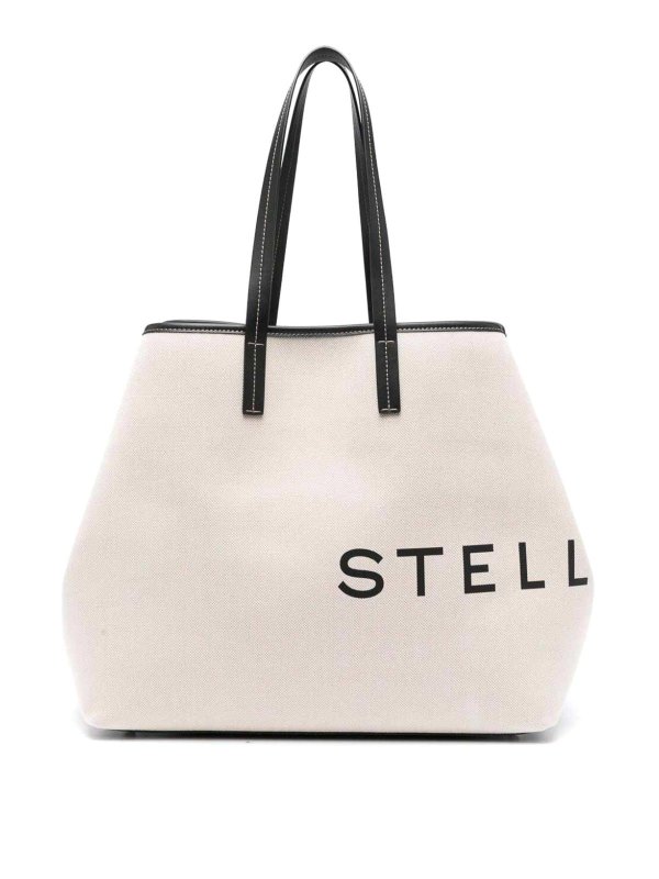 Shoulder bags Stella Mccartney - Logo canvas tote bag - 7B0063WP02219043