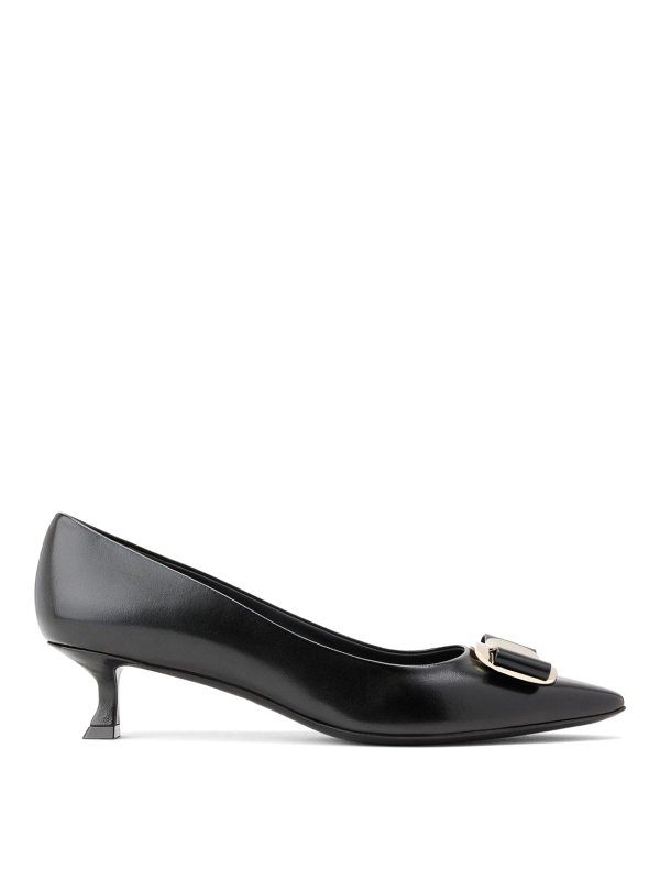 SALVATORE FERRAGAMO: court shoes - New vara plate leather pumps