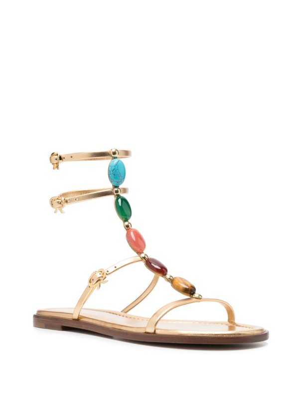 Gianvito Rossi: sandals online - Shanti leather sandals