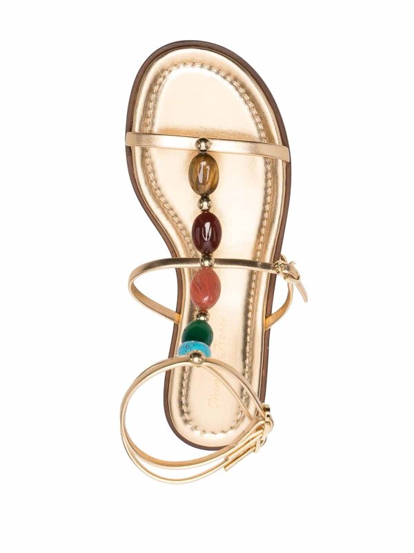 The Best Shops Gianvito Rossi: sandals - Shanti leather sandals