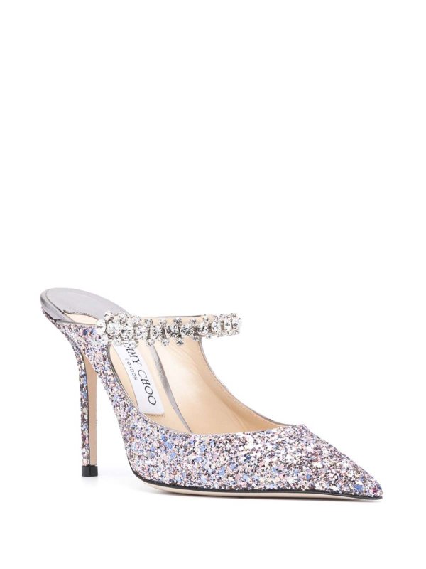 The Best Shops JIMMY CHOO: sabot - Sabot con tacco glitter