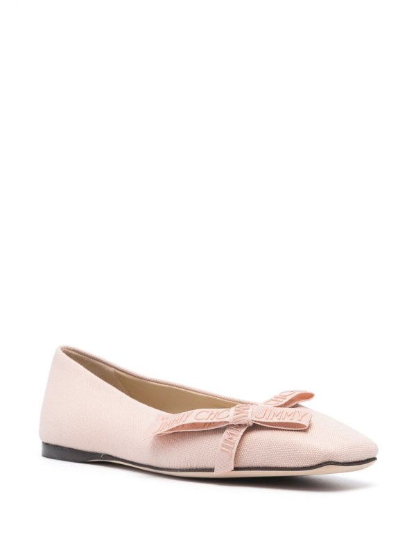 JIMMY CHOO: flat shoes online - Veda linen ballet flats