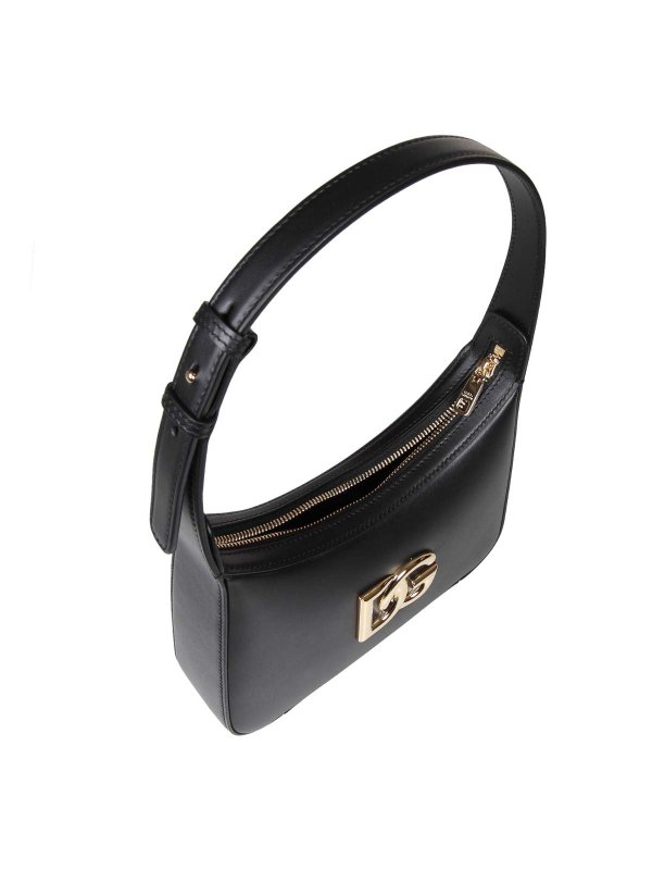 35 shoulder bag in leather with dg logo shop online: DOLCE & GABBANA