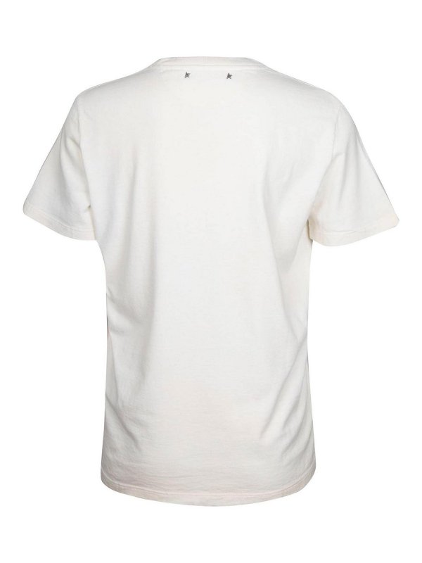 GOLDEN GOOSE: t-shirts online - journey jersey t-shirt with print