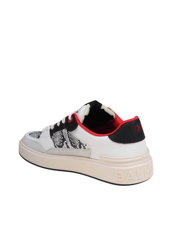 b-court flip sneakers with python effect shop online: Balmain