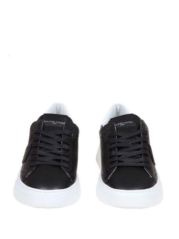 PHILIPPE MODEL: trainers online - temple sneakers in black leather