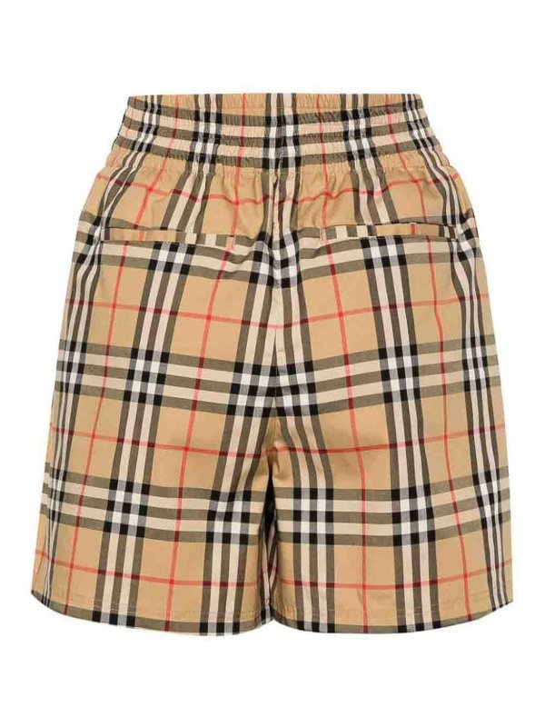 BURBERRY: Trousers Shorts online - Vintage check-pattern shorts