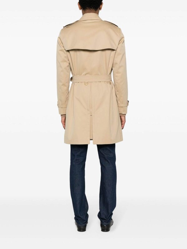 The Best Shops BURBERRY: trench coats - Double-breasted cotton trench coat