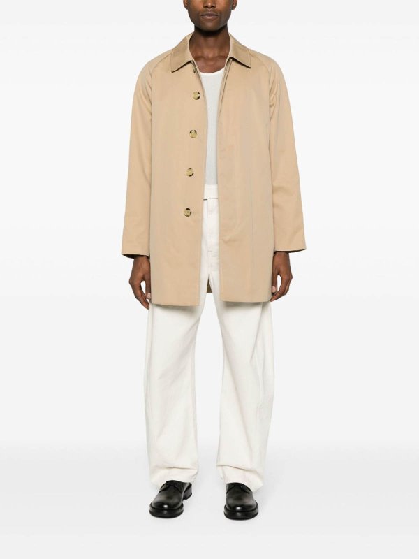 BURBERRY: trench coats online - M rw s breasted honey trench