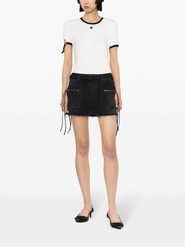 Tシャツ - 白 shop online: Courreges