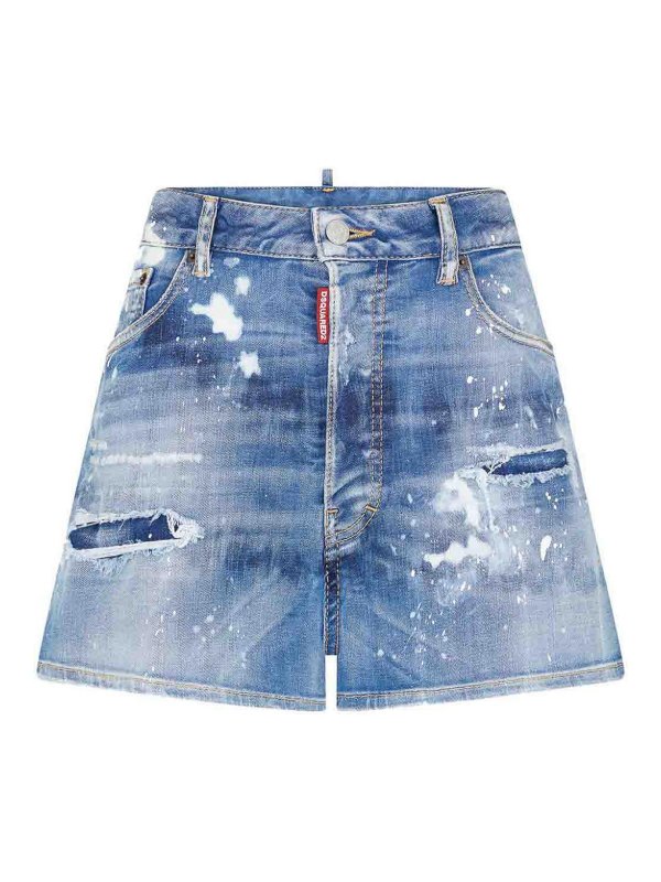 DSQUARED2: Shorts - Shorts - Lavado Claro