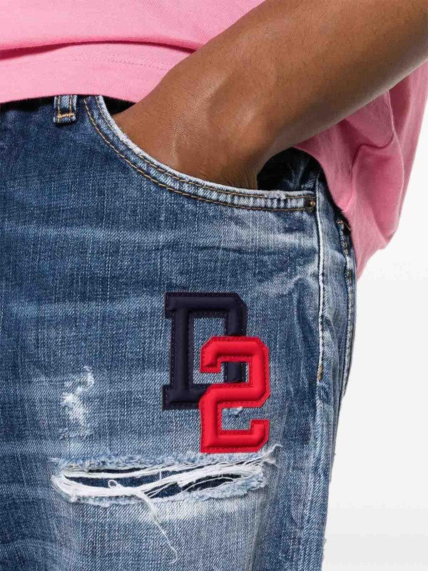 DSQUARED2 buy online Bro ripped cropped jeans