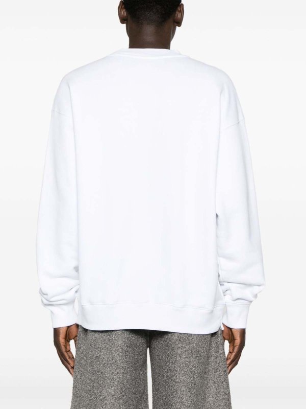 Embroidered-logo cotton sweatshirt shop online: OFF-WHITE