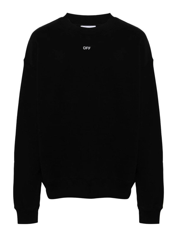 OFF-WHITE: スウェット＆セーター - スウェットシャツ/セーター - 黒