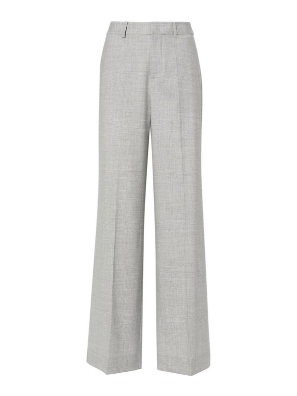 P.A.R.O.S.H.: casual trousers - Pressed-crease wide-leg pants