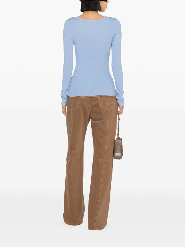 The Best Shops P.A.R.O.S.H.: Pull col rond - Pull Col Rond - Bleu Clair