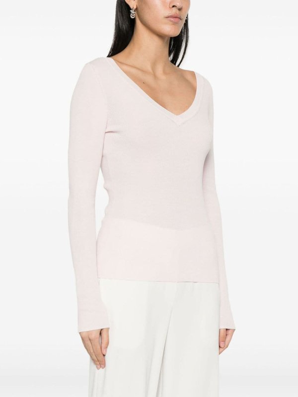 The Best Shops P.A.R.O.S.H.: Tops & Tank tops - V-neck ribbed-knit top