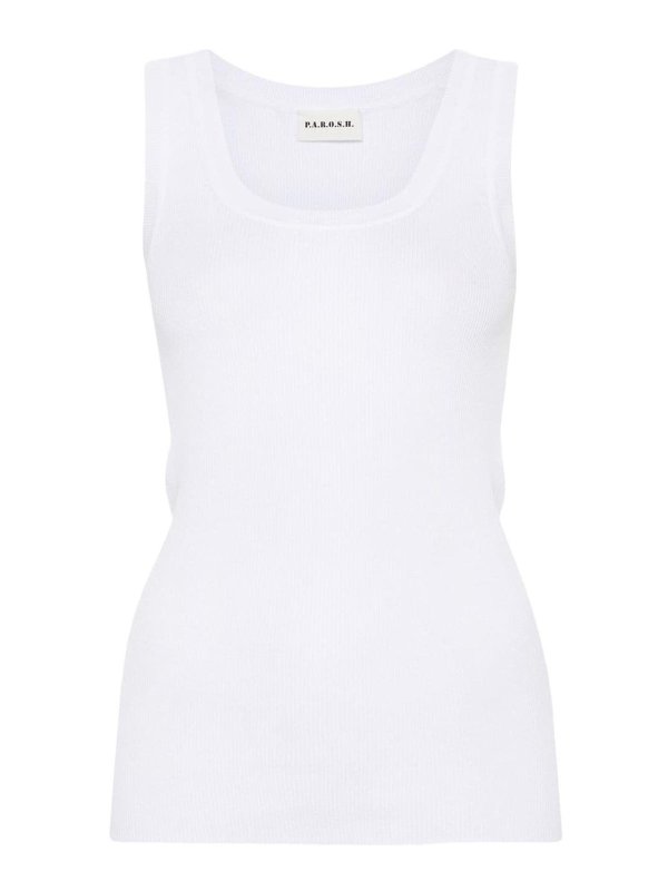 P.A.R.O.S.H.: Tops & Tank tops - Fine-ribbed tank top