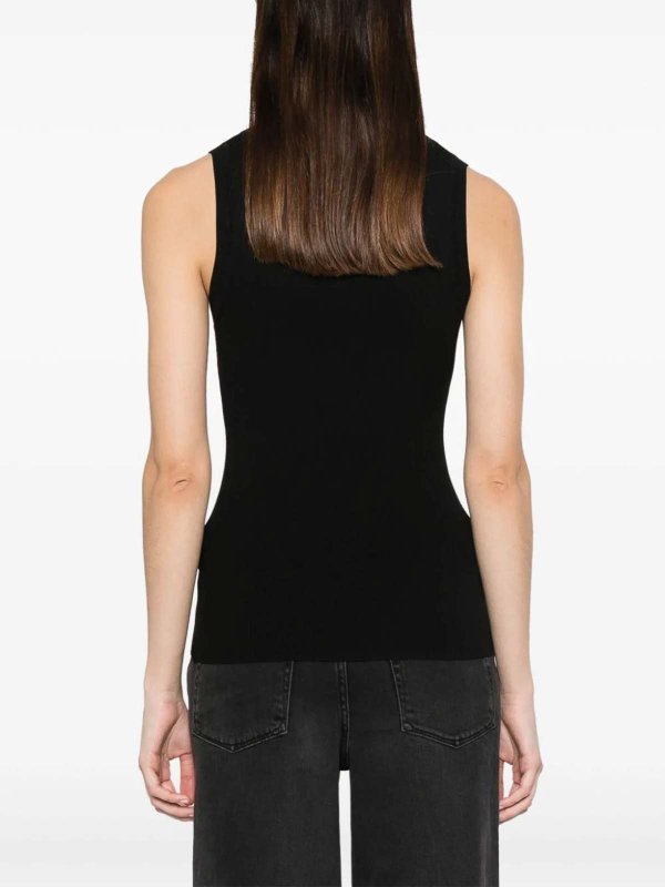 Fine-ribbed tank top shop online: P.A.R.O.S.H.