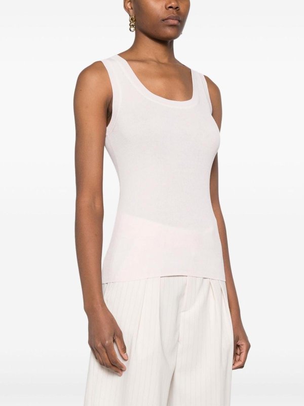 Ribbed-knit tank top shop online: P.A.R.O.S.H.