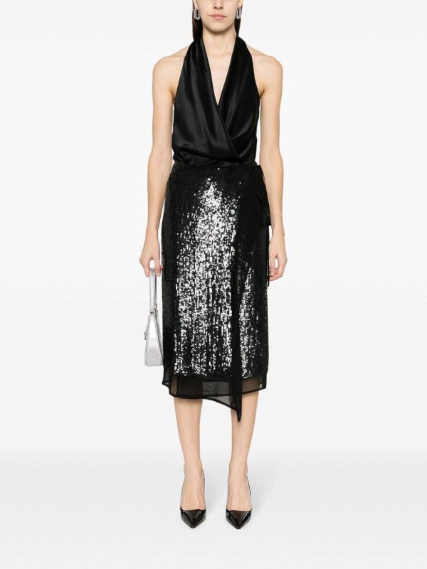 P.A.R.O.S.H.: Knee length skirts & Midi online - Sequin-embellished skirt