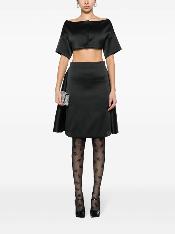 P.A.R.O.S.H.: ニーレングススカート＆ミディ丈 online - 膝丈/ミディスカート - 黒
