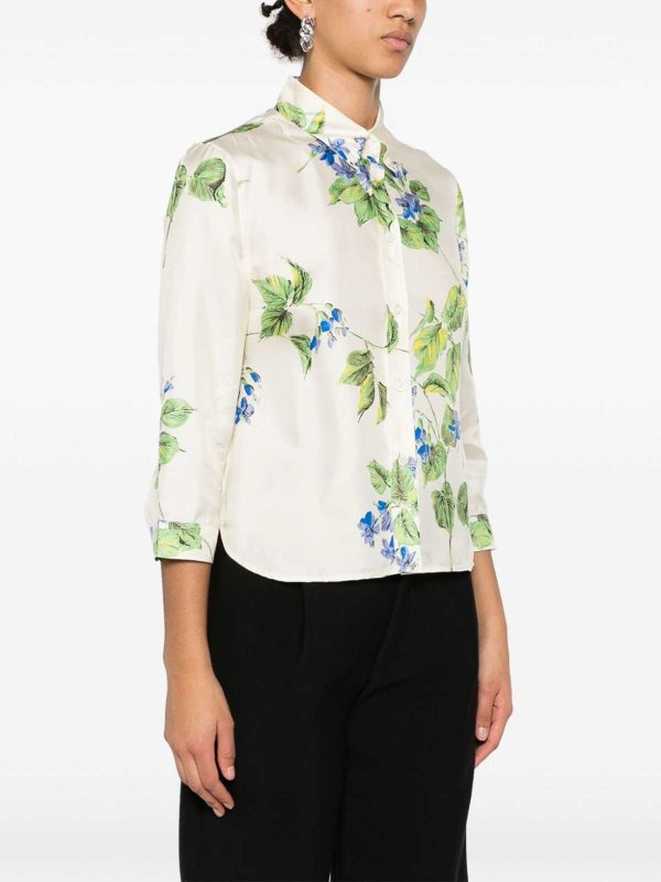 Floral-print shirt shop online: PRADA