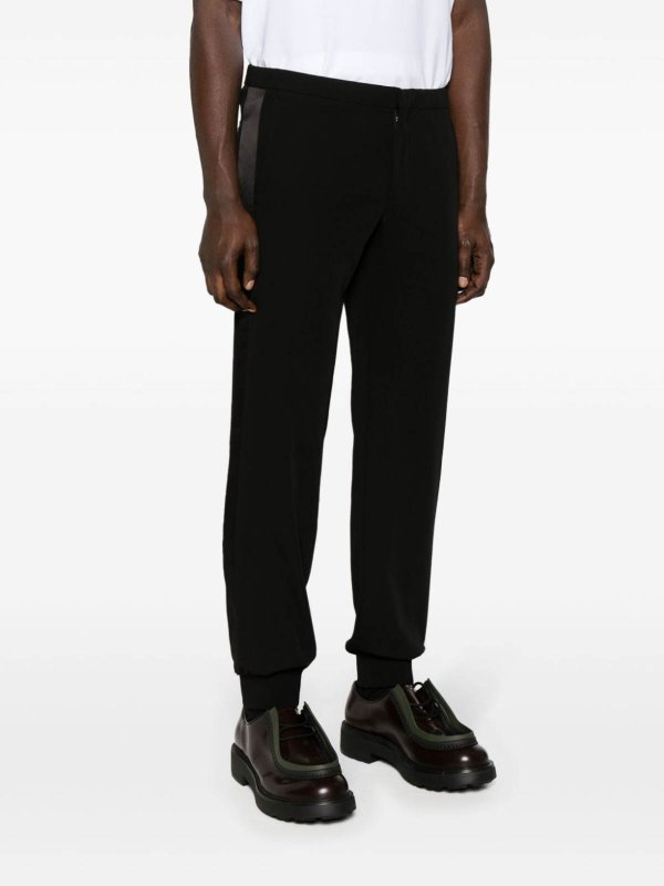 Drawstring-waist tapered trousers shop online: PRADA