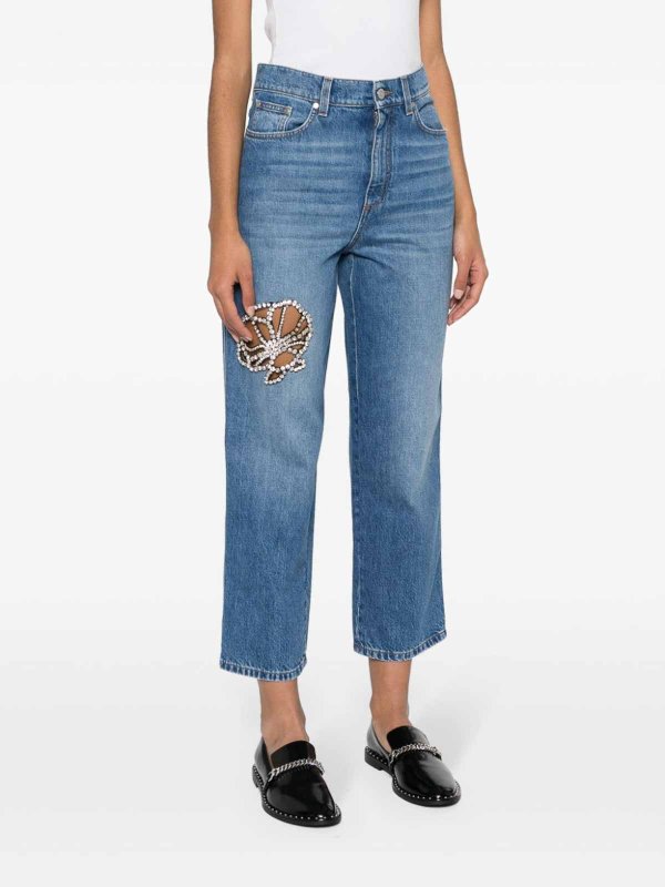 The Best Shops STELLA McCARTNEY: jeans bootcut - Jeans decorati con cristalli